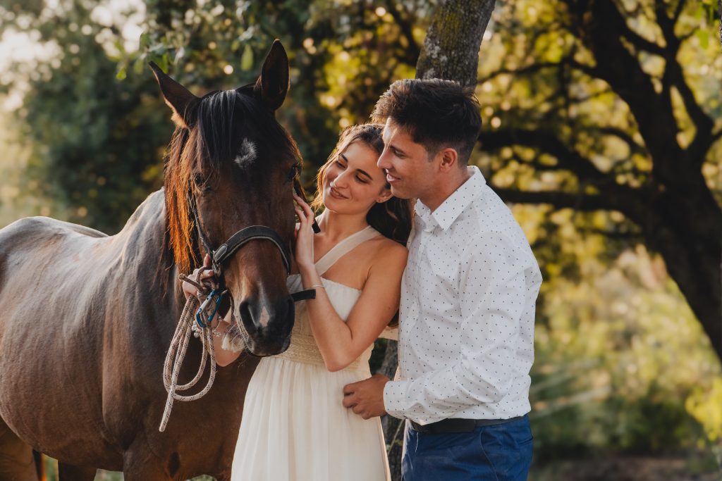 intimidad con los caballos en preboda