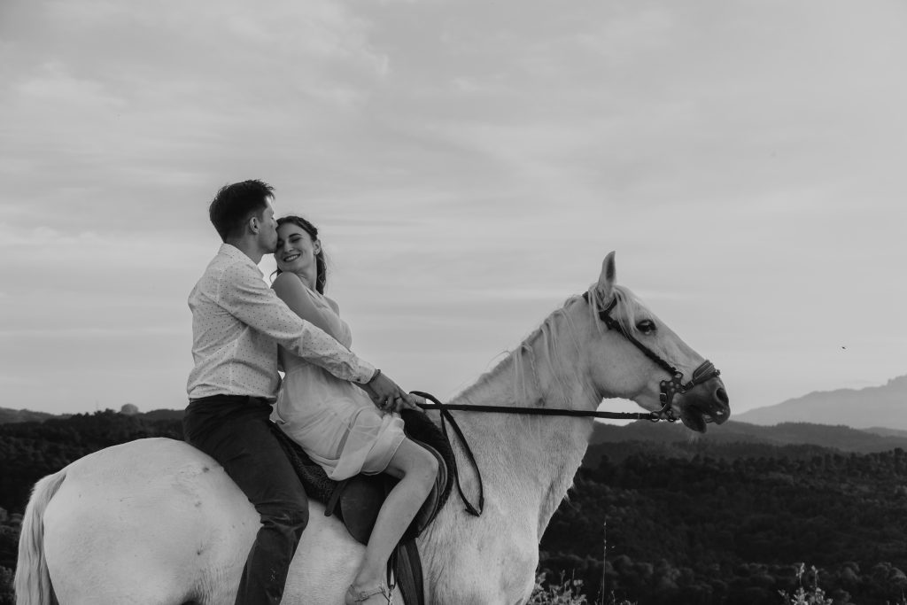 Amor puro en preboda muy natural