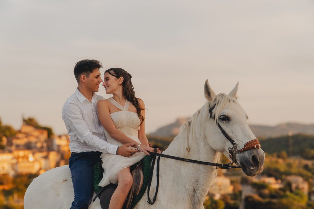 Miradas íntimas sin forzados en preboda