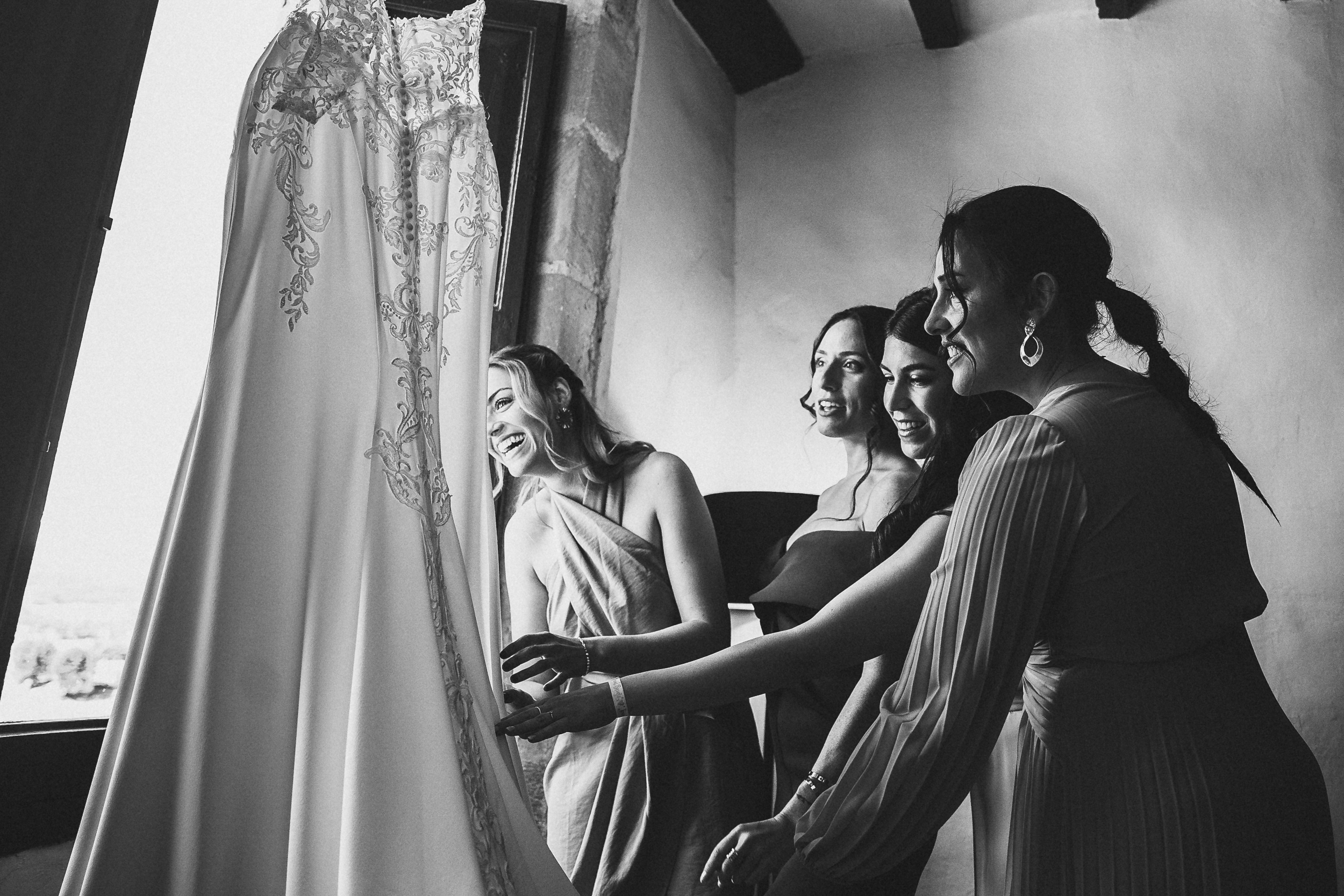 damas de honor vestido novia Castell de Tous